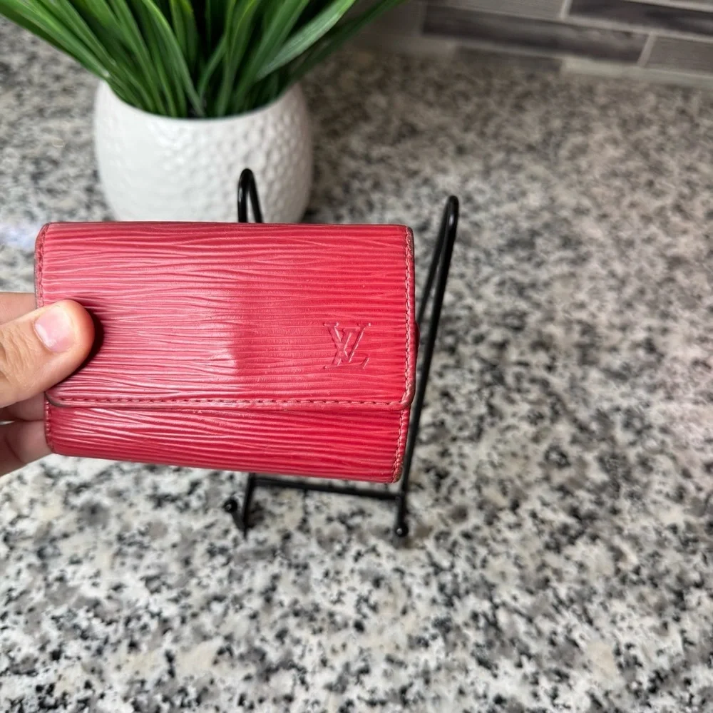 Louis Vuitton | Red Epi Leather 6 Key Holder